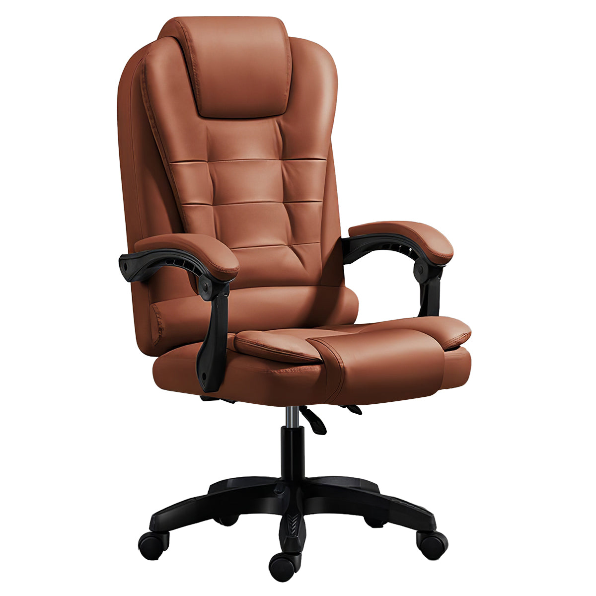 Luxury Swivel Office Chair with Adjustable Recline & Massage Function