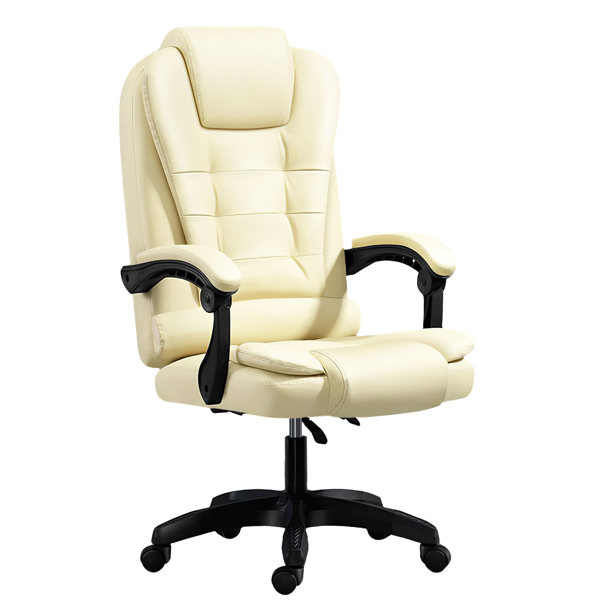 Luxury Swivel Office Chair with Adjustable Recline & Massage Function