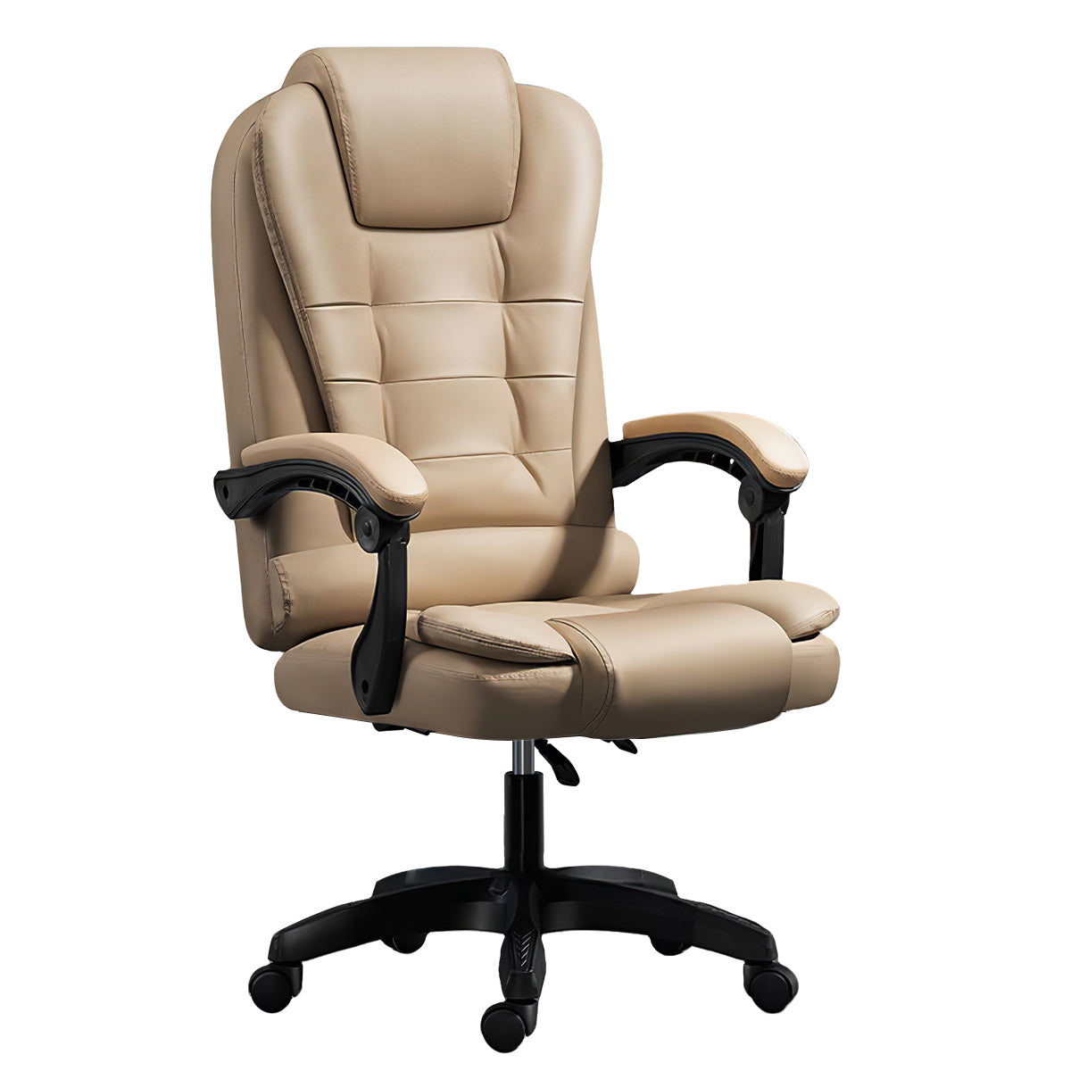 Luxury Swivel Office Chair with Adjustable Recline & Massage Function