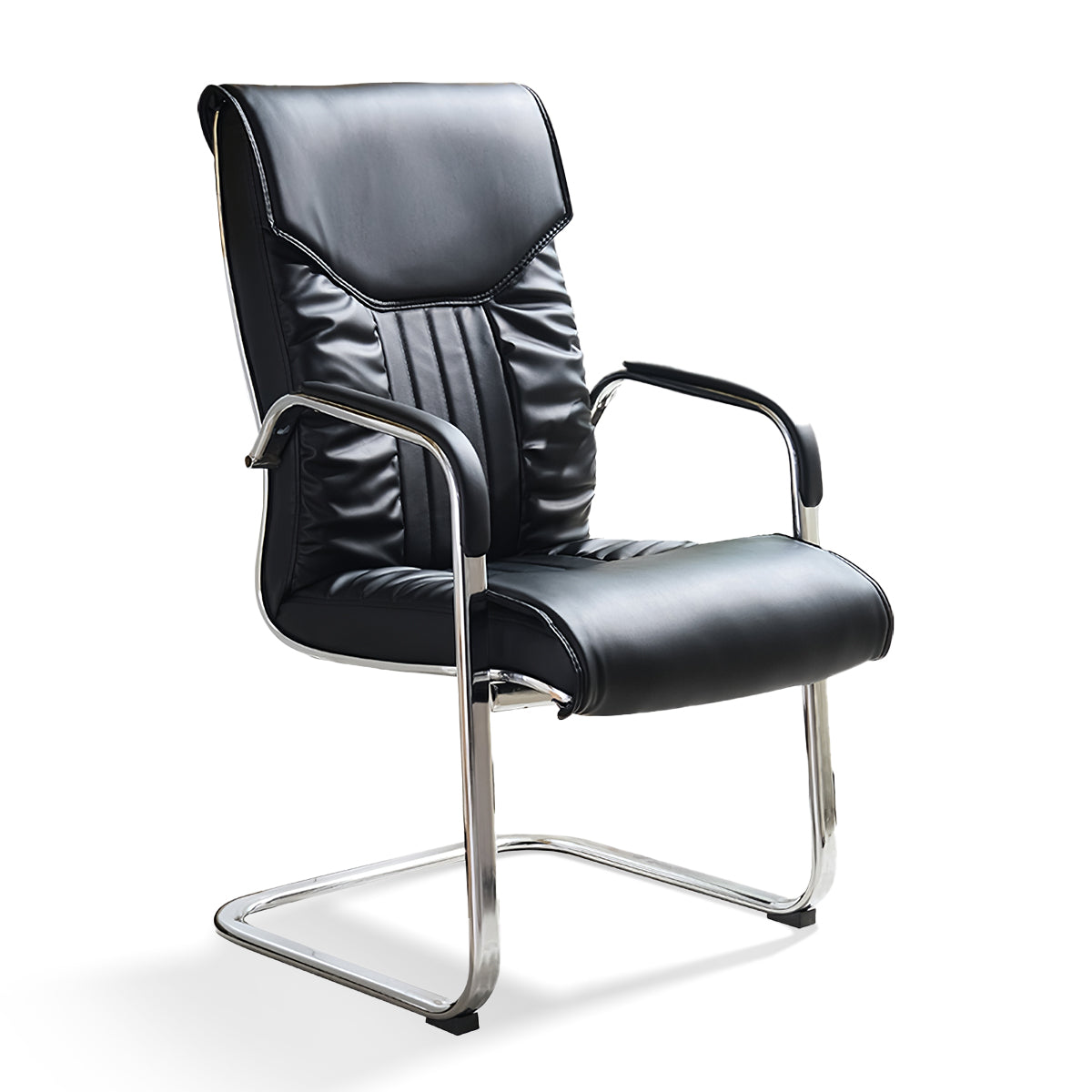 Minimalist High-Back Office Chair for Meetings and Work