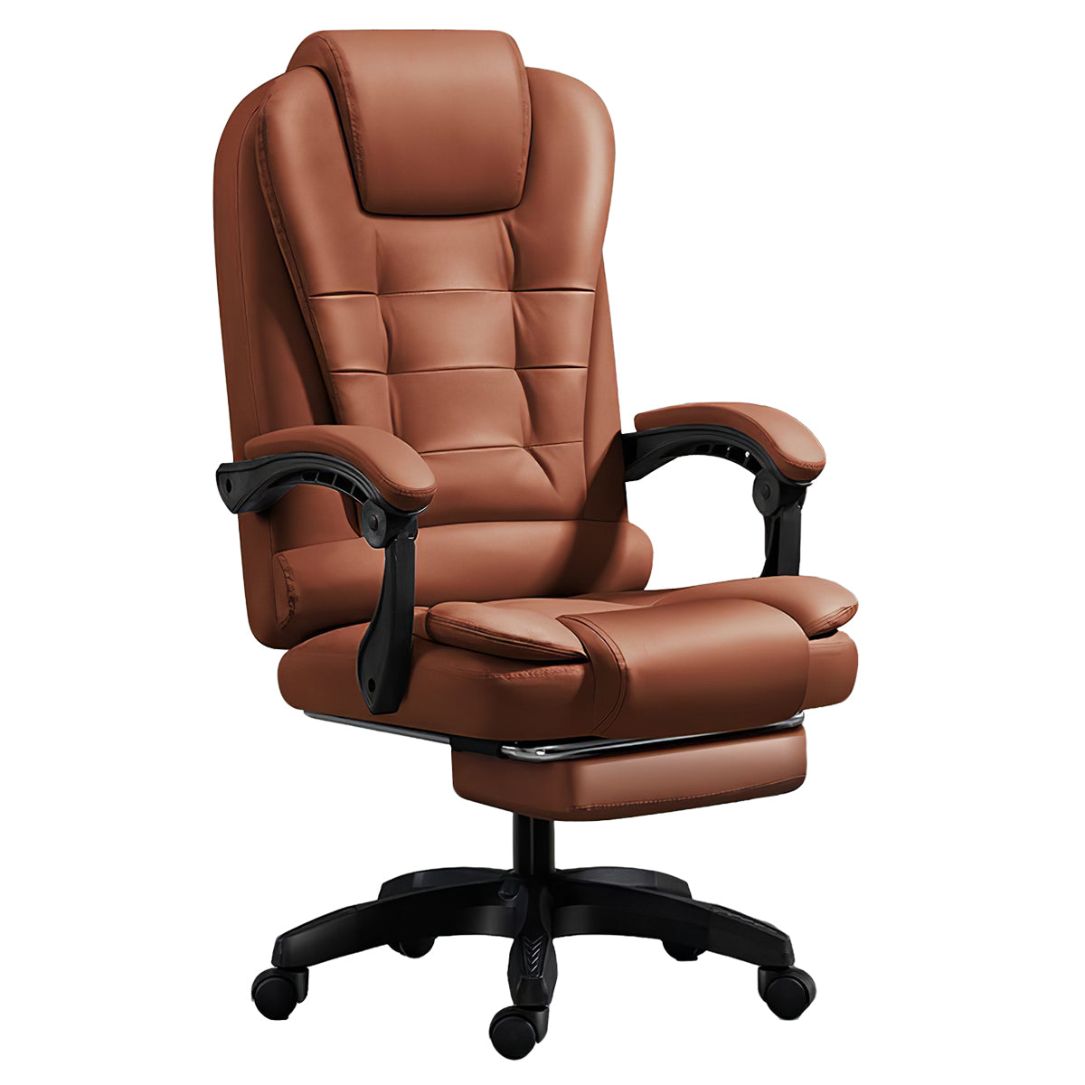 Luxury Swivel Office Chair with Adjustable Recline & Massage Function