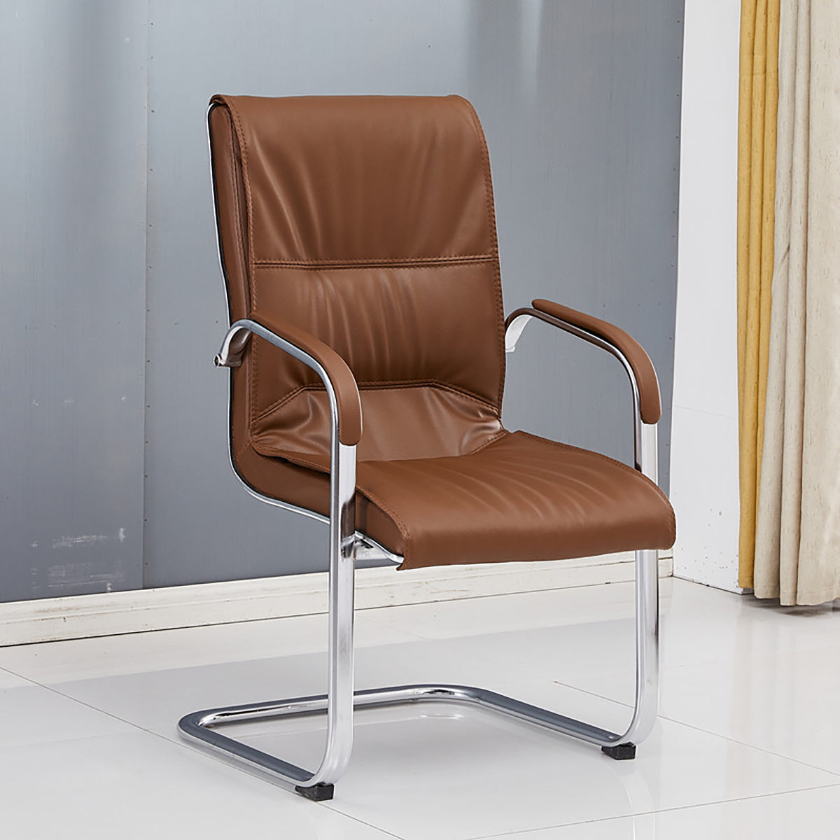 Minimalist Office Conference Chair with Backrest and Armrests