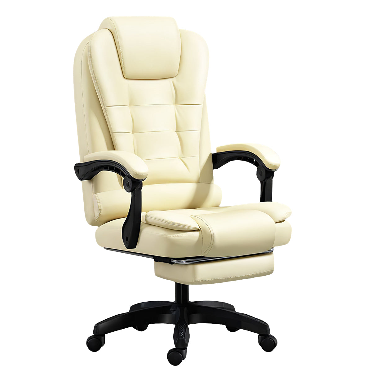 Luxury Swivel Office Chair with Adjustable Recline & Massage Function
