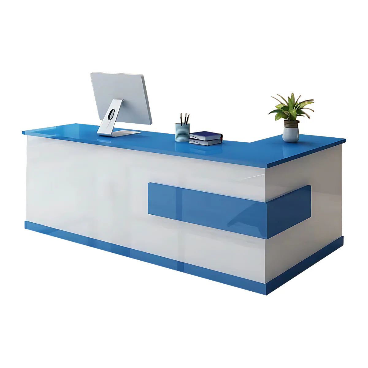 Minimalist Corner Front Desk Reception Desk for Office(Sale Event)
