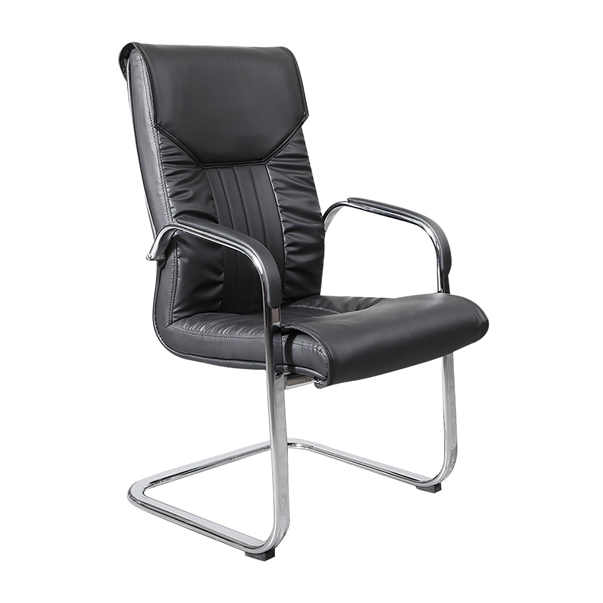 Minimalist High-Back Office Chair for Meetings and Work