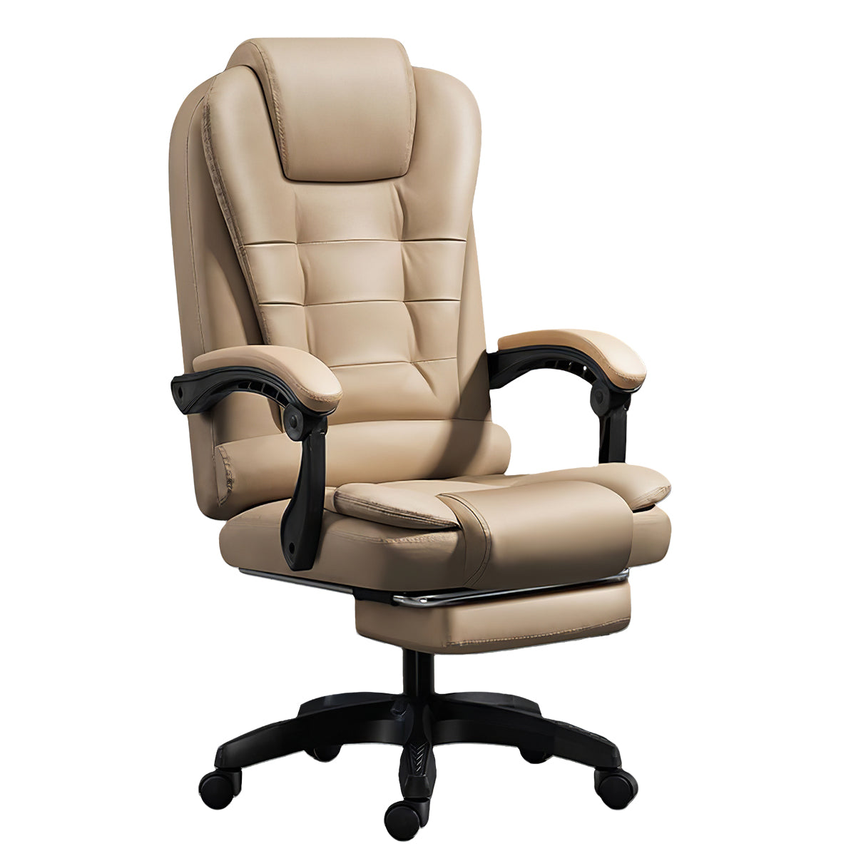 Luxury Swivel Office Chair with Adjustable Recline & Massage Function
