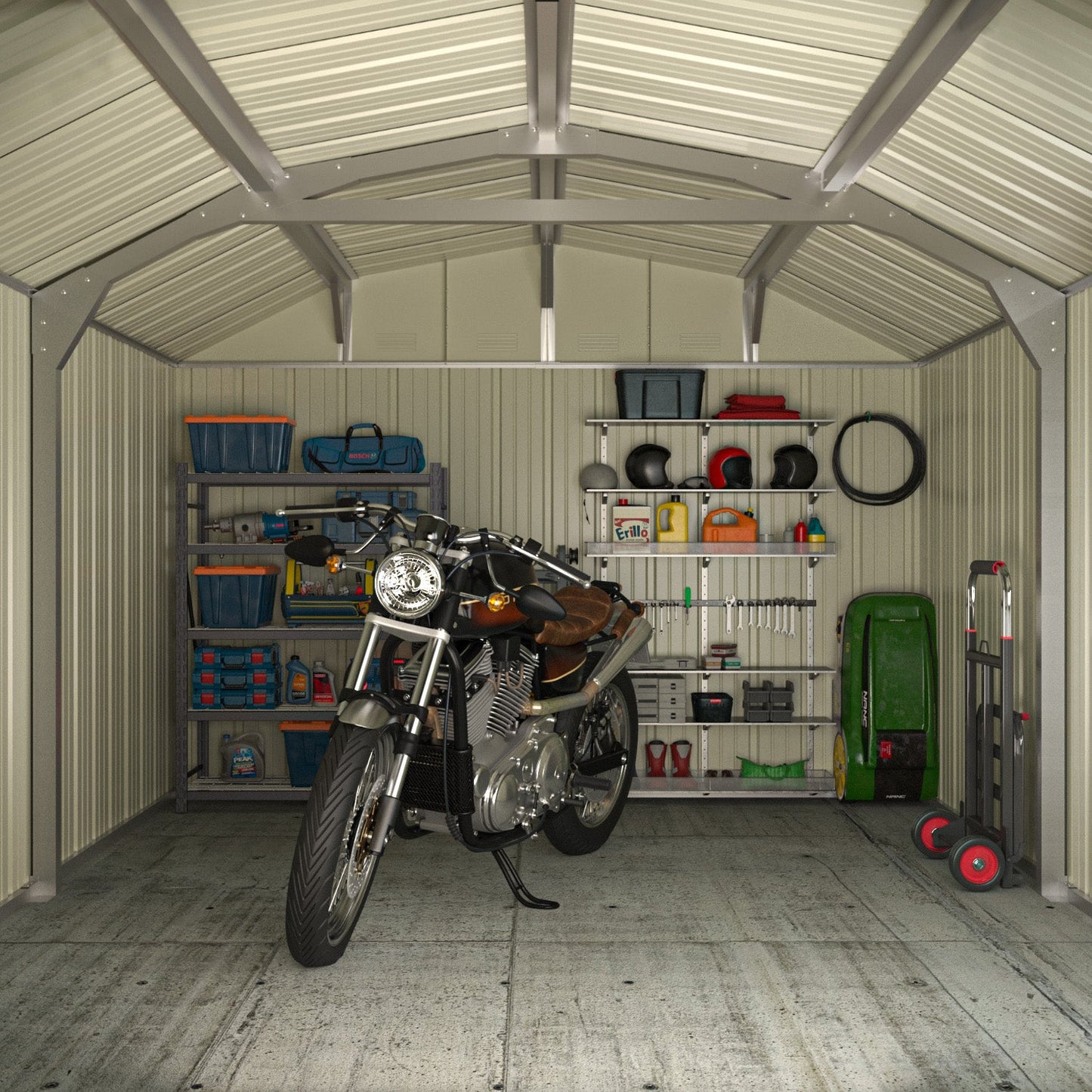10x12 Barn Style Metal Shed with Gambrel Roof