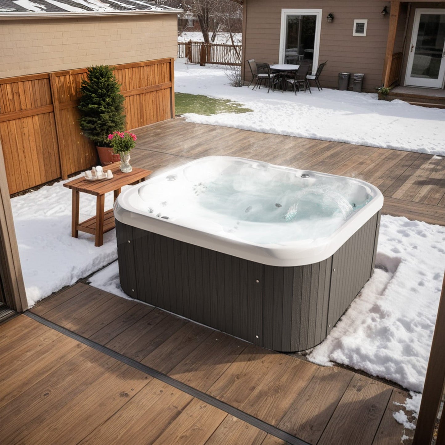 4-Person Freestanding Outdoor Hot Tub for Familiy Spa(copy)