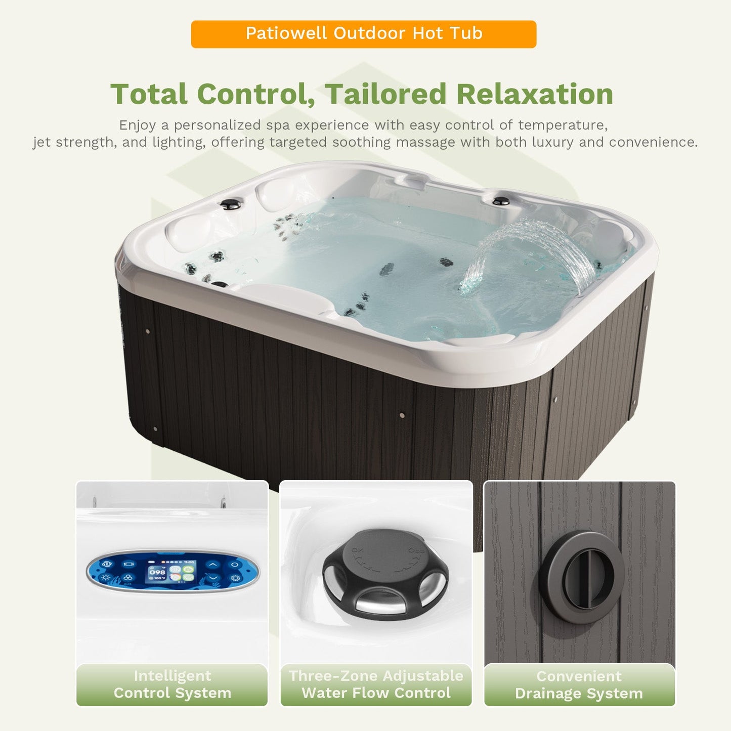 4-Person Freestanding Outdoor Hot Tub for Familiy Spa(copy)