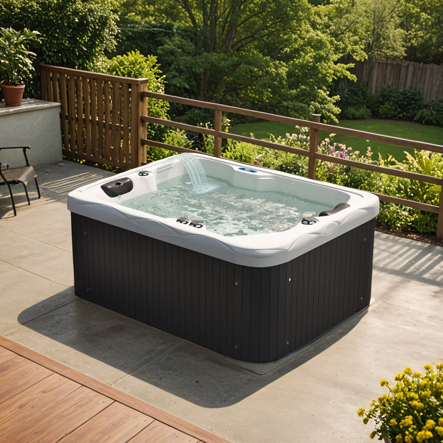 2 Person Outdoor Hot Tub with Water Jets(copy)