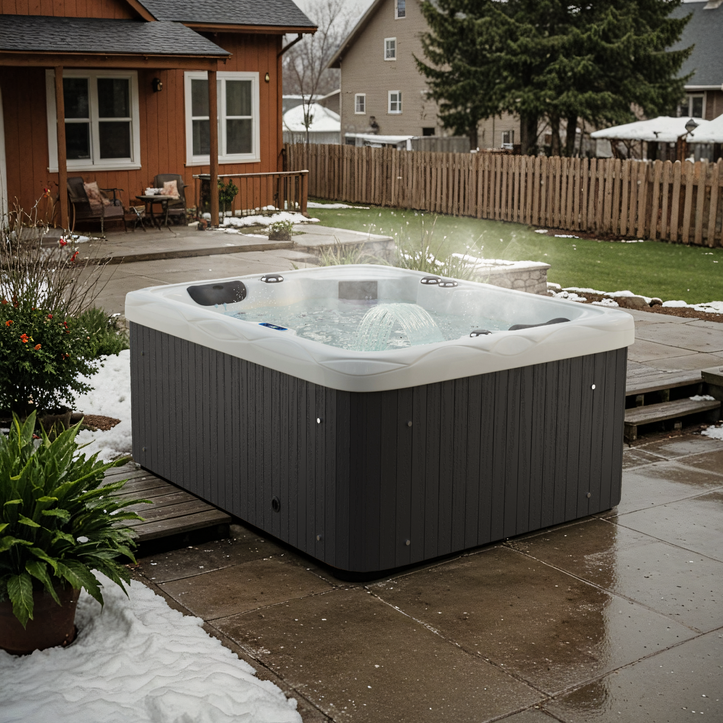2 Person Outdoor Hot Tub with Water Jets(copy)