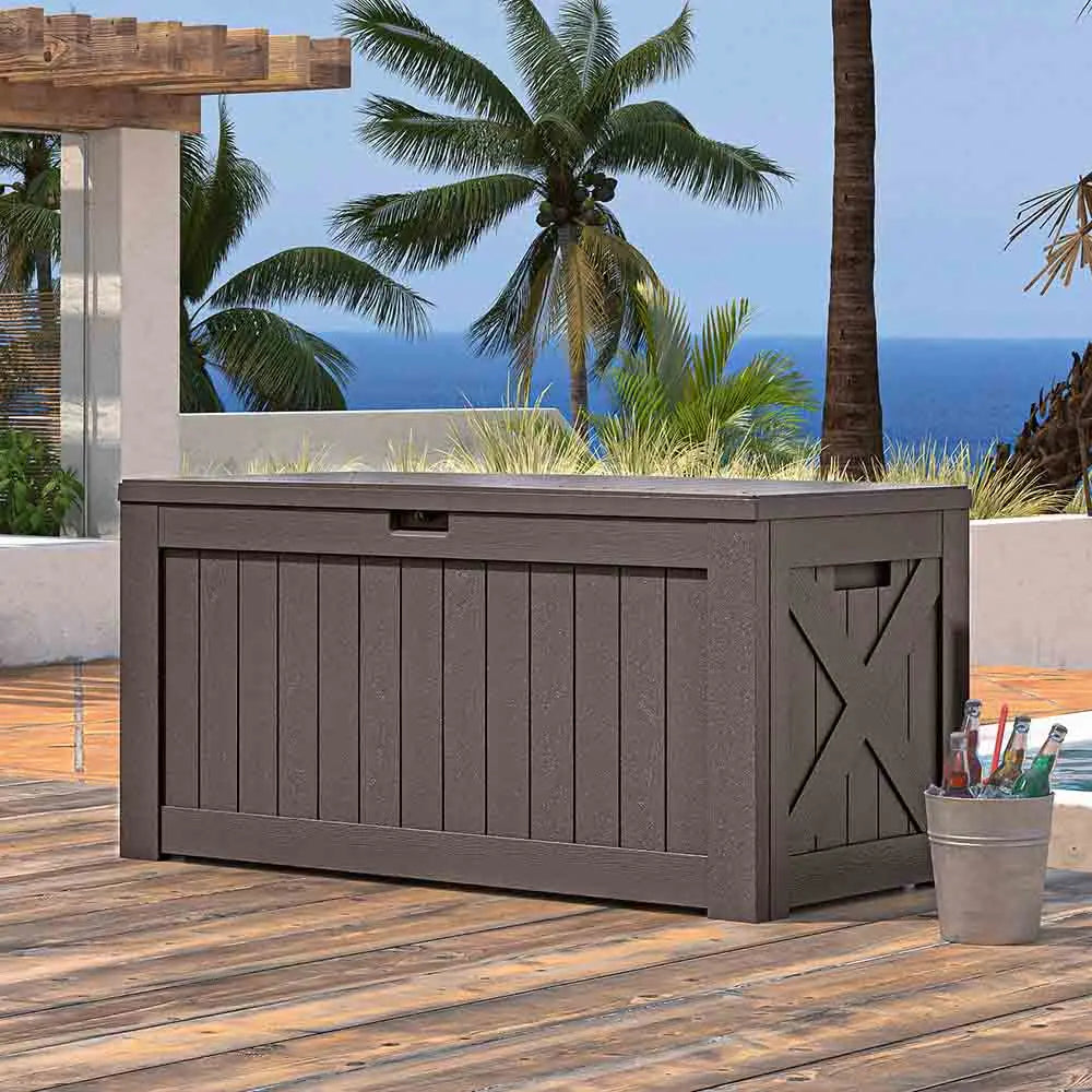 120 Gallon Waterproof Outdoor Storage Box
