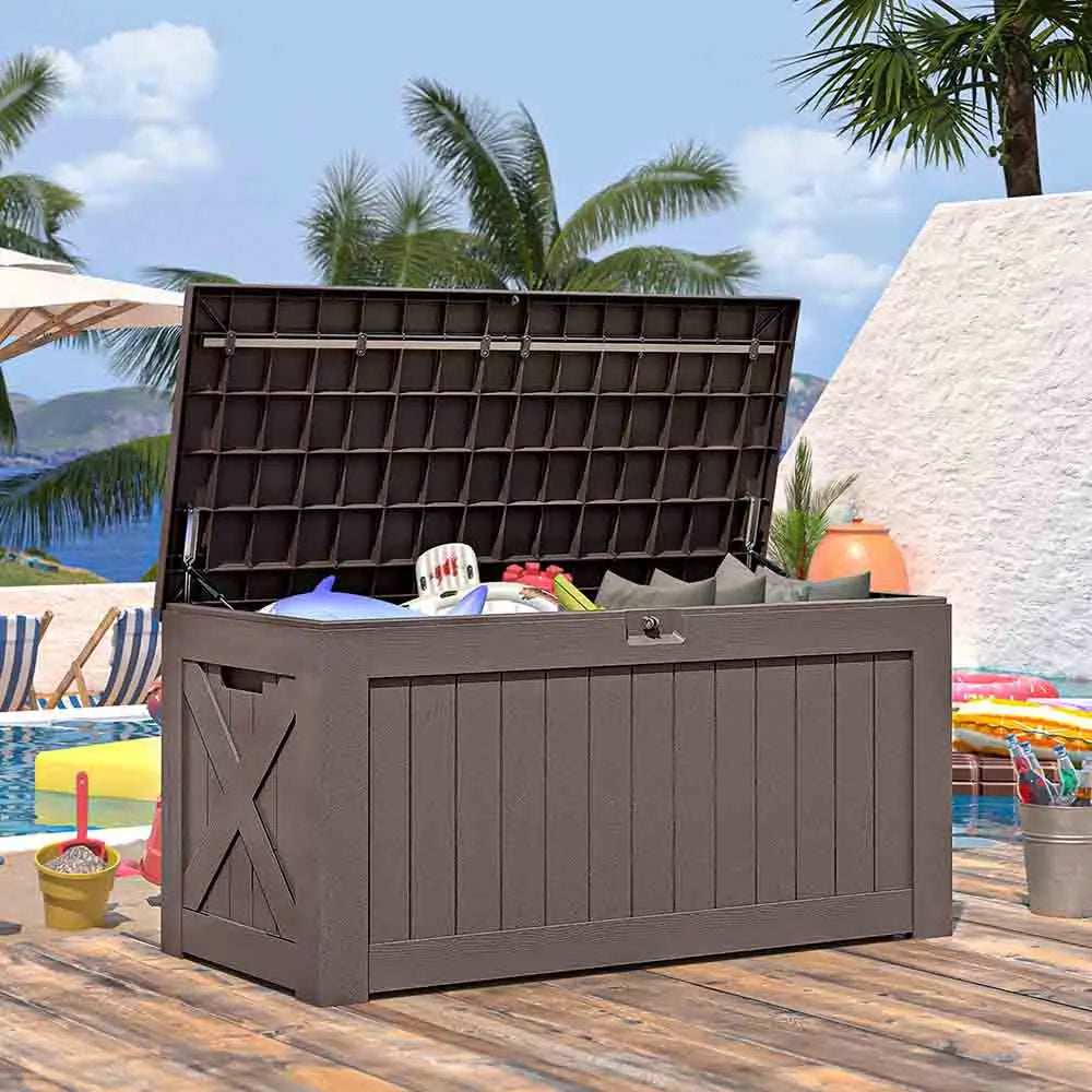120 Gallon Waterproof Outdoor Storage Box