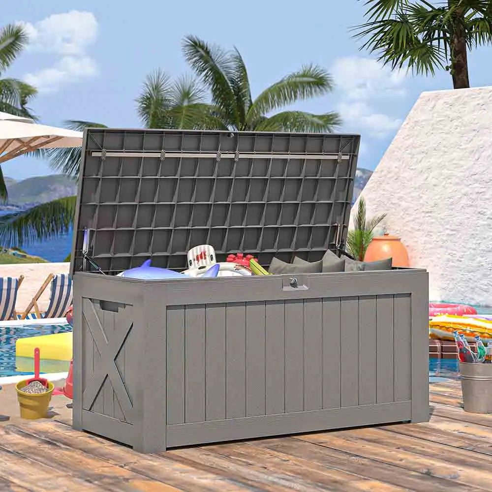 120 Gallon Waterproof Outdoor Storage Box