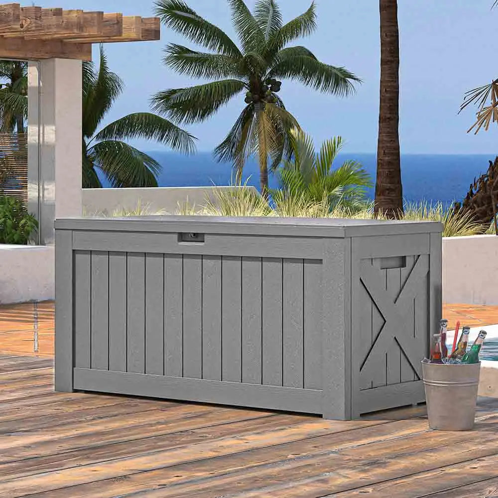 120 Gallon Waterproof Outdoor Storage Box