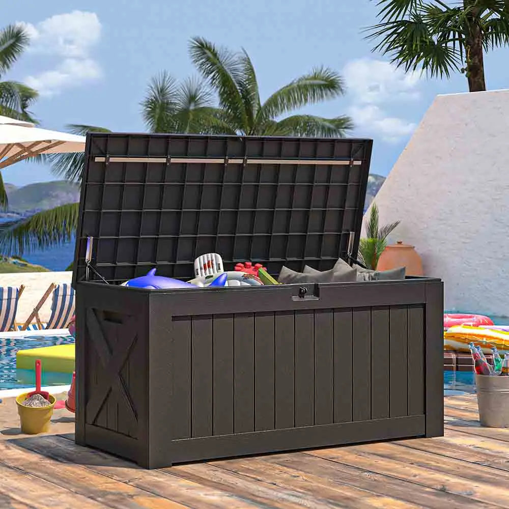 120 Gallon Waterproof Outdoor Storage Box