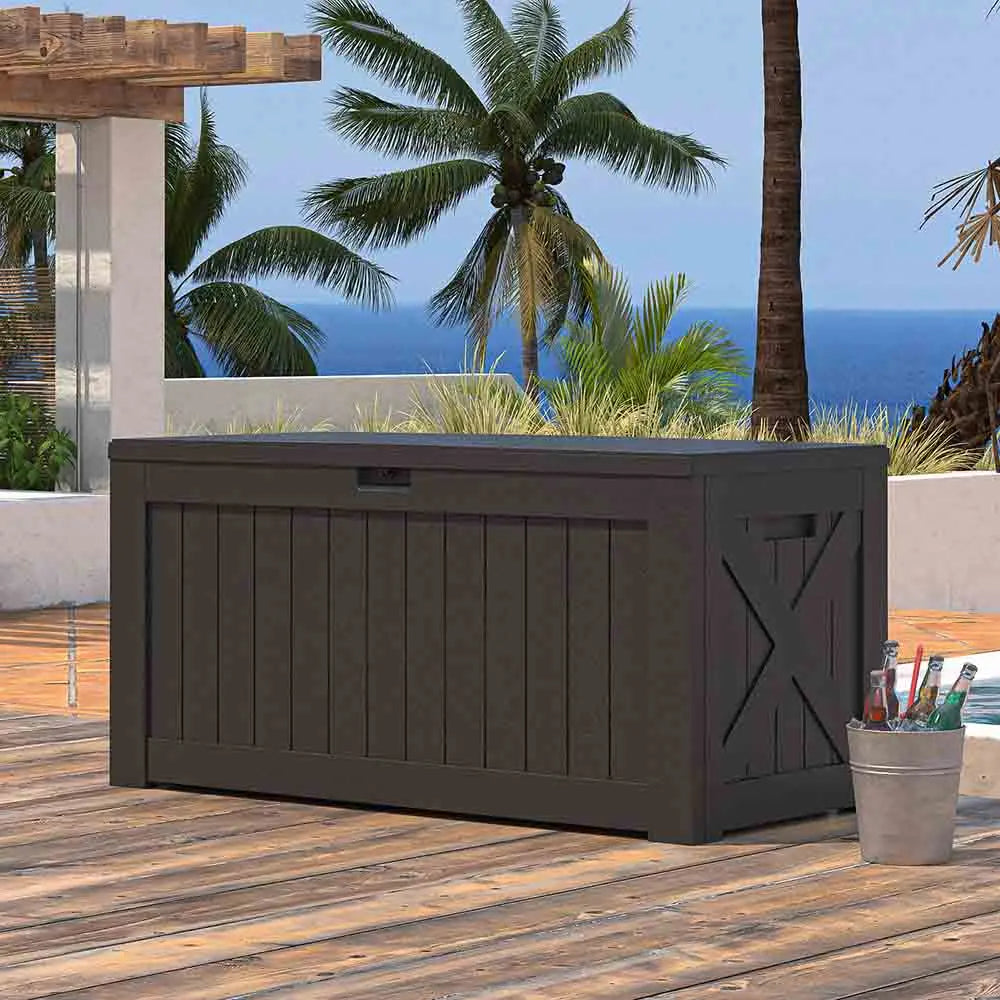 120 Gallon Waterproof Outdoor Storage Box