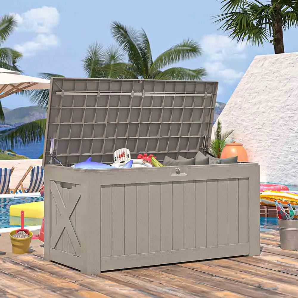 120 Gallon Waterproof Outdoor Storage Box