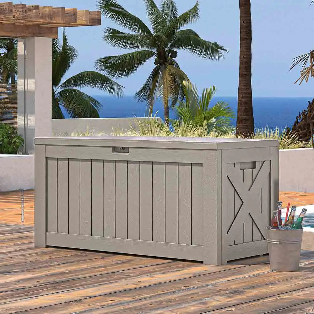 120 Gallon Waterproof Outdoor Storage Box