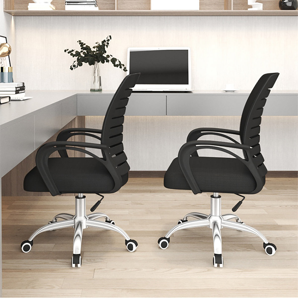 Adjustable Black Office Chair with Rotating Function