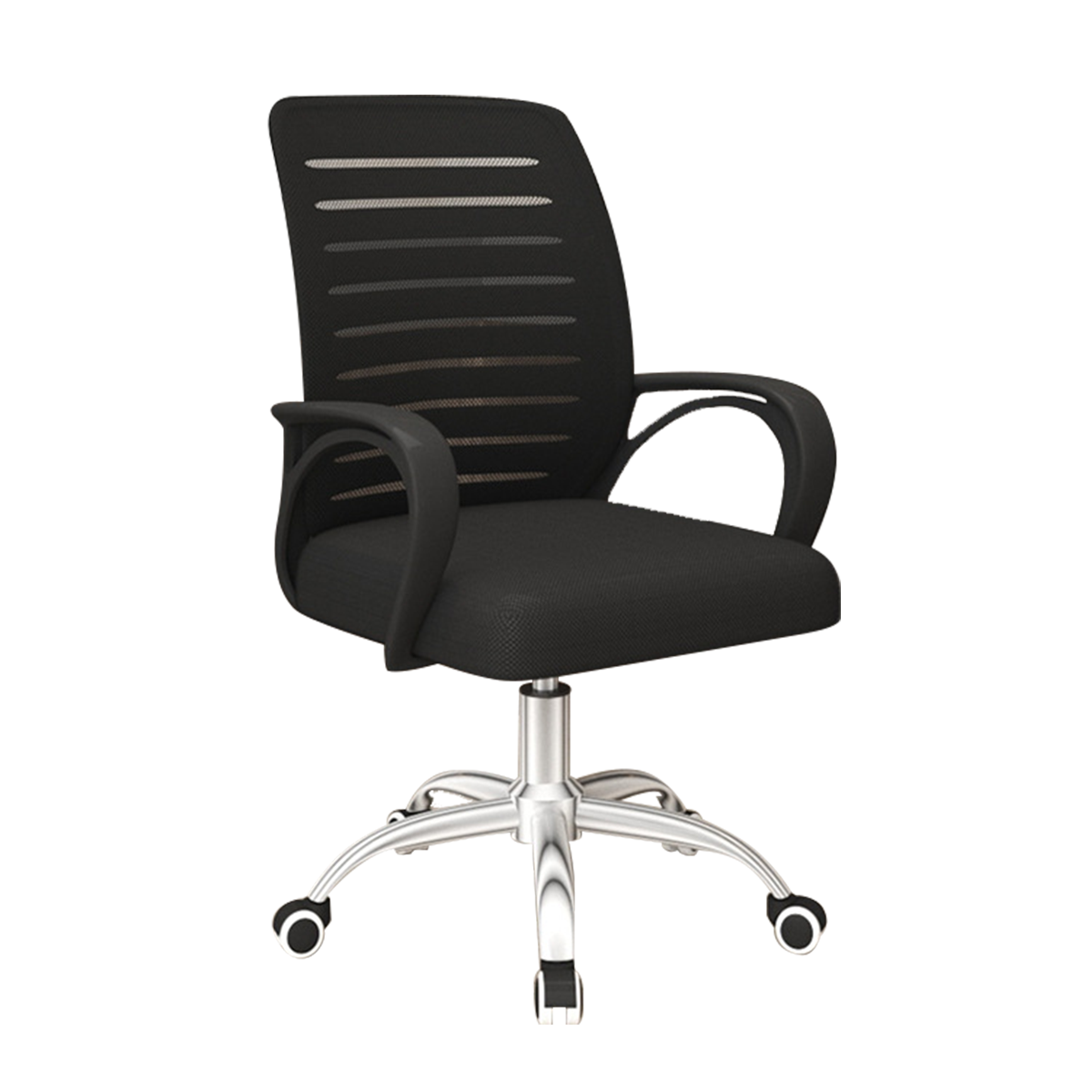 Adjustable Black Office Chair with Rotating Function