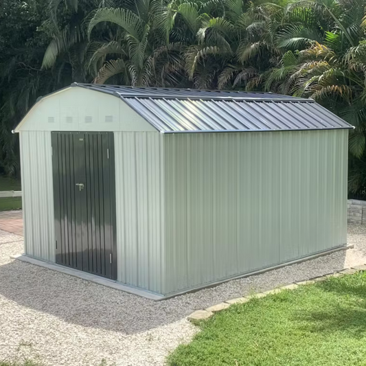 10x12 Barn Style Metal Shed with Gambrel Roof